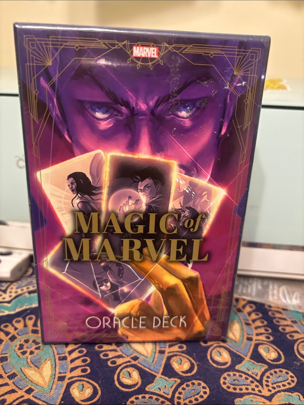 Marvel Oracle Deck - Purple & Gold Cover Art